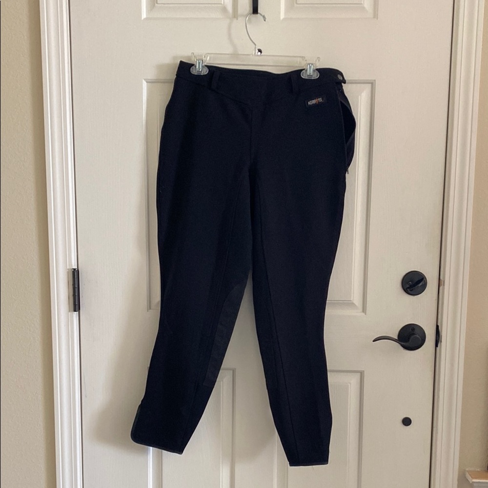 Kerrits Side Zip Knee Patch Breeches- Black Size XL